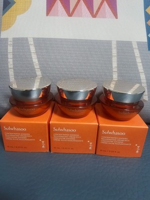 Sulwhasoo Concentrated Ginseng Rejuvenating Cream Rich 10ml x 3pcs (30ml) New