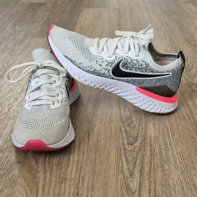Nike Epic React Flyknit 2 Women s Running Shoes Oreo Pink Size 9 BQ8927-103