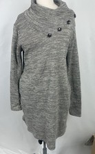 MTS Medium Tunic Sweater Dress Professional Cowl Neck Corporate Cozy Business
