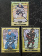 Lot 3 Neon Yellow Surge 2024-25 O-Pee-Chee Platinum Hockey Cards