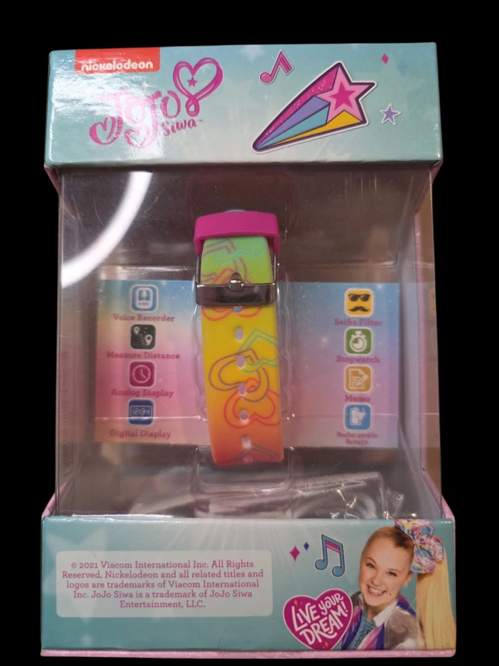 Интерактивные умные часы JoJo Siwa с сенсорным экраном камерой играми фитнес-трекером - Изображение 3 из 4