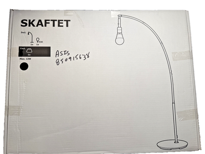 IKEA SKAFTET Floor Lamp Base Arched Black 604.104.81 BASE ONLY E26