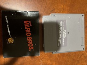 Nintendo Super Mario Bros with booklet, 5-screw NES Cartridge (Rare)