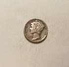 1925-D Mercury Silver Dime grades FN, Good Collector Date.
