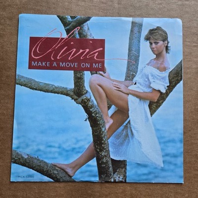 OLIVIA NEWTON JOHN Make A Move On Me NO RECORD!!! PICTURE SLEEVE ONLY!!! 45 7''
