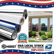 One Way Mirror Tint Window Film Privacy Protect UV Reflective Sun Block For Home