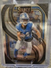 Amon-Ra St Brown 2024 Panini Select #105 Silver Prizm Premier Level Lions