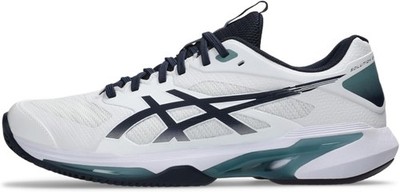 ASICS Men's Solution Speed FF 4 Clay Tennis Shoes - White/Midnight - 12