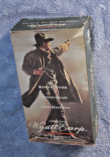 Wyatt Earp VHS Box Set 2 Tape Kevin Costner Western Movie Tested