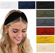 Tobeffect Turban Headbands for Women Boho Wide Women's 11