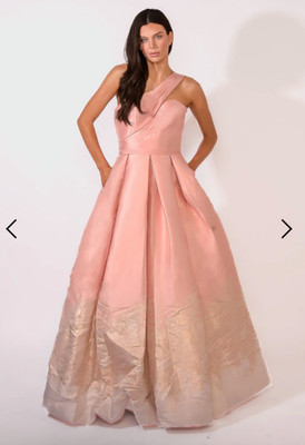 Terani Couture Dress Womens 12 One Shoulder Formal Gown 1912E9180 Prom Wedding