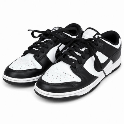 Nike Dunk Low Herren Sneaker Low Top Schwarz/Weiß EU 45 UK 10 DD1391-100
