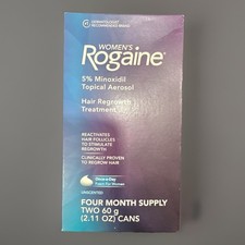 Rogaine Women  s Foam 5 Minoxidil Topical 4-Month Supply - EXP 06/2026.