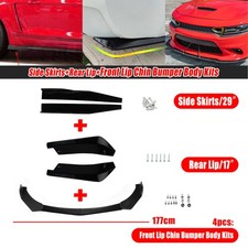 Front Bumper Lip Splitter + Side Skirts +Rear Lip For Renault Clio Laguna Megane