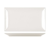 H&h 6 Rechteckige Teller Avorio Alumina Essence Porzellan 25X15 Cm