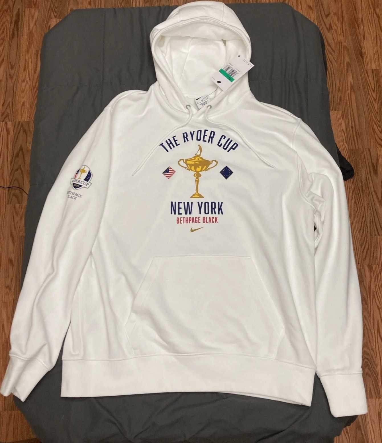 Nike The Ryder Cup 2025 Pullover Hoodie Sweatshirt White Men