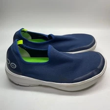 OOFOS OOmg Low Navy Recovery Shoes Comfort Slip On Clogs Women's 9.5