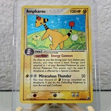 Ampharos 1/115 EX Unseen Forces Reverse Holo Rare Pokemon Card 2005.  on eBay