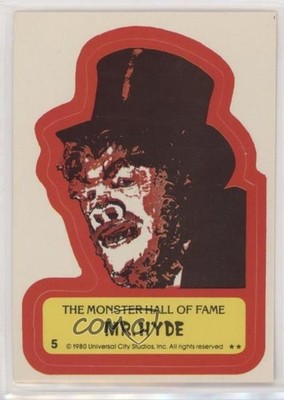 1980 Topps Creature Feature You'll Die Laughing Mr Hyde #5 0i4d