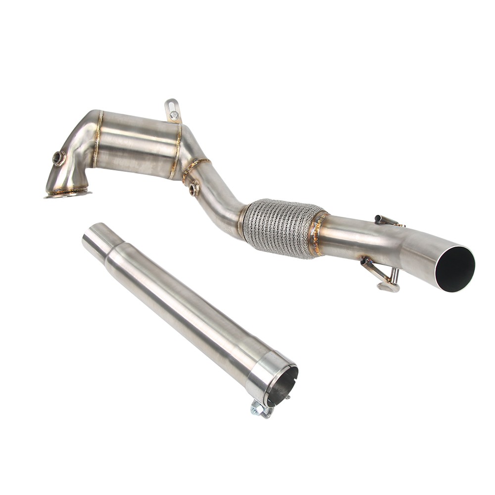 KYOSTAR 4"" Exhaust Downpipe For VW Golf MK7 MK7.5 Jetta Passat A3 Q2 EA211 1.4T