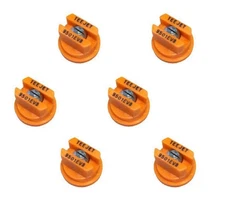 Pack of 6 - TeeJet Even Flat Spray Tip Orange 95° Polymer w/ SS Insert Visiflo