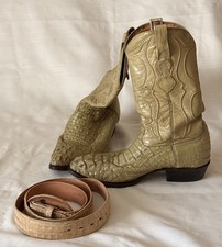Los Altos Caiman Crocodile Cowboy Boots 10.5 ...