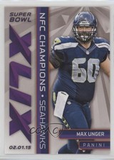 2015 Panini Super Bowl XLIX Promo Pack Seahawks Max Unger #5 0i8