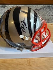 RUDI JOHNSON Signed Bengals Flash Alternate Auto Mini Helmet Autograph JSA COA