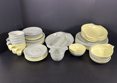 Vintage RUSSELL WRIGHT by Northern 48 Piece Dinnerware Lot Melamine Resin