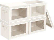 Fabric Storage Bins with Lids, Decorative Storage Boxes, Closet Storage Bins