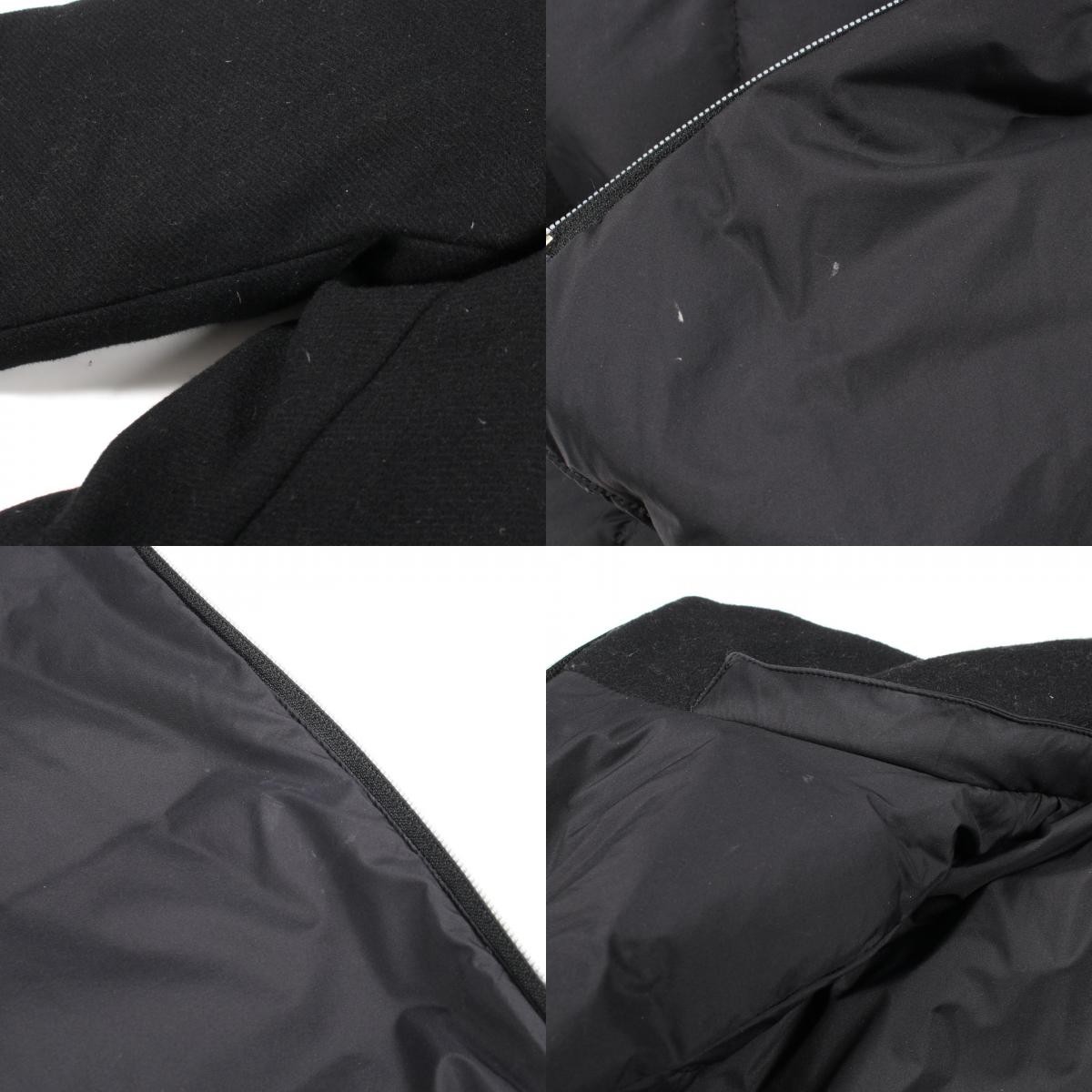 Herno zip-up Down jacket long coat PI001564D wool… - image 12