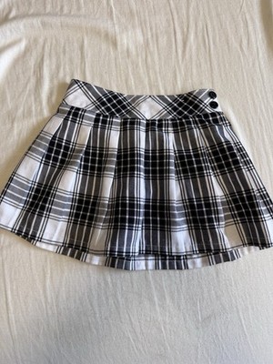 Granimals Girl Skirt Shorts Black White Plaid Granimals 5T Black Buttons Cute