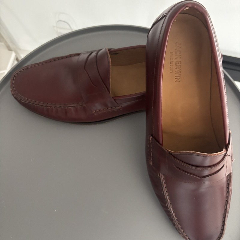 Beautiful and Timeless Jack Erwin Burgundy Loafers In EUC-Size 10