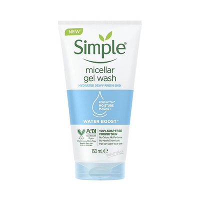 #ad Simple Water Boost Micellar Gel Facial Wash 5 Fl Oz Pack of 1 Multi color $10.65