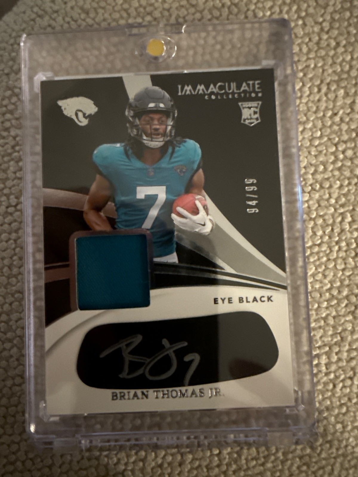 2024 Immaculate Brian Thomas Jr RPA Eye Black 29/99 Rookie Jags