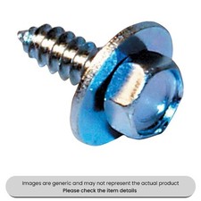 Image of Zinc Plated Acme Screws Hexagon Head With Captive Washers 12X3/4" Pack Qty 100