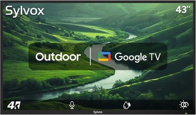 SYLVOX 43 Inch Outdoor Smart Television 4K 700NIT High Brightness  Waterproof TV