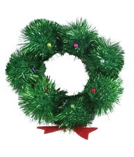 American Eagle Womens Christmas Hair Scrunchie, Green