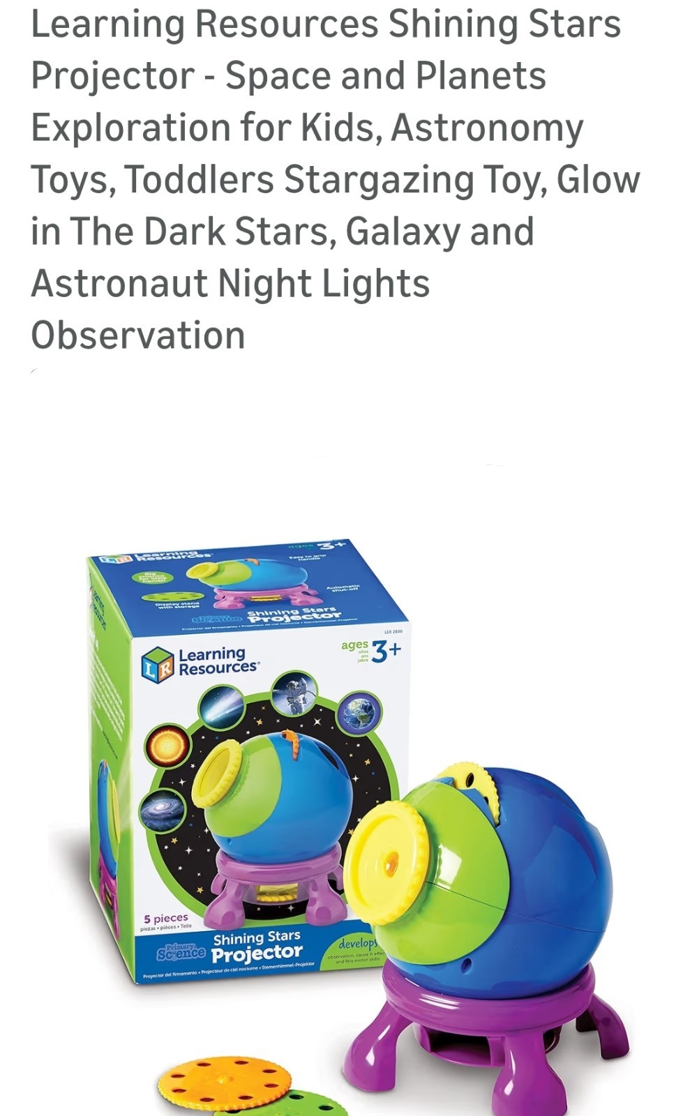 Proyector Estrellas Brillantes Recursos de Aprendizaje - Exploración del Espacio y Planetas...