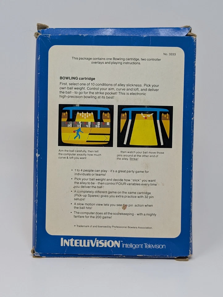 Bowling (Intellivision, 1980) - CIB Complete - Image 2 of 4