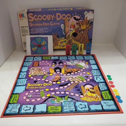 Scooby-Doo And Scrappy-Doo Game. Milton Bradley Company 4315 Vintage Used 1983