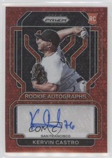 2022 Panini Prizm Rookie Red Donut Circle 12/35 Kervin Castro #RA-KC Auto 0z9m