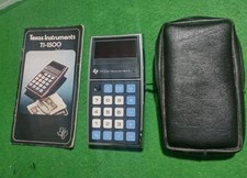 Calcolatrice Vintage Texas Instruments TI 1500 Con Istruzioni E Custodia