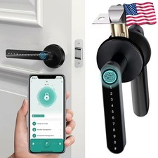 Smart Door Lock with Handle Fingerprint Door Knob with App Control/Key/IC Card