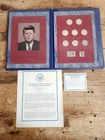 John F. Kennedy Silver Commemorative Coin & Stamp Portfolio Book 1964 - 1969