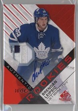 2016-17 SP Game Used Red Spectrum Premium Material 6/25 Brendan Leipsic Auto 0c3