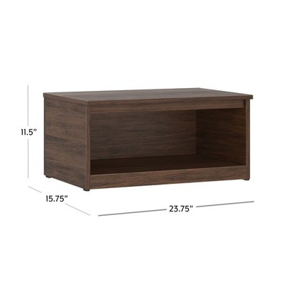 Mainstays Ardent Open Shelf Modular Storage System, Walnut