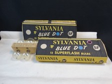 VINTAGE SYLVANIA BLUE DOT 12 COUNT BOX FLASH BULB - 2 packs