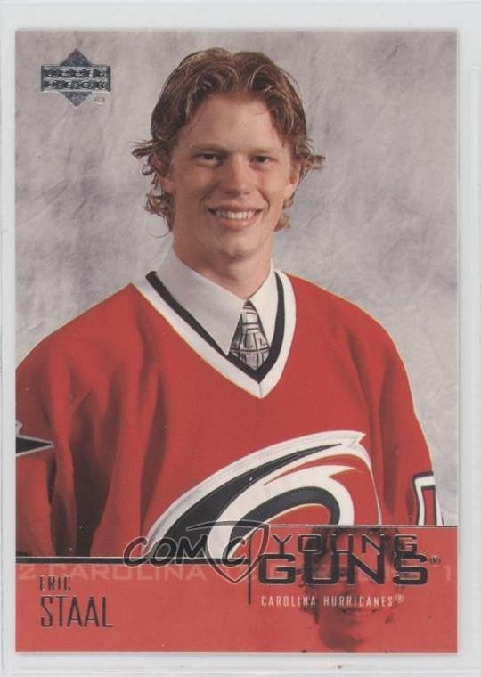 2003-04 Upper Deck Young Guns Eric Staal #206 2v5
