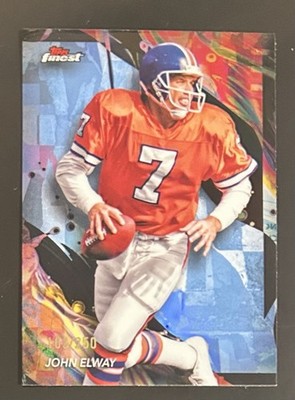 2024 Topps Finest Uncommon Sky Blue Refractor 103/250 John Elway #115 Broncos